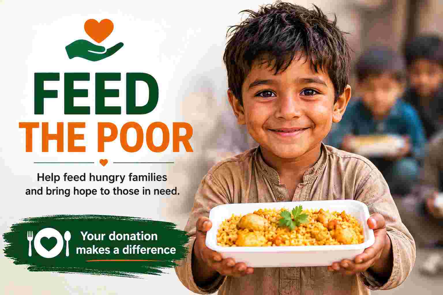 Feed The Poor charity appeal by Help Foundation