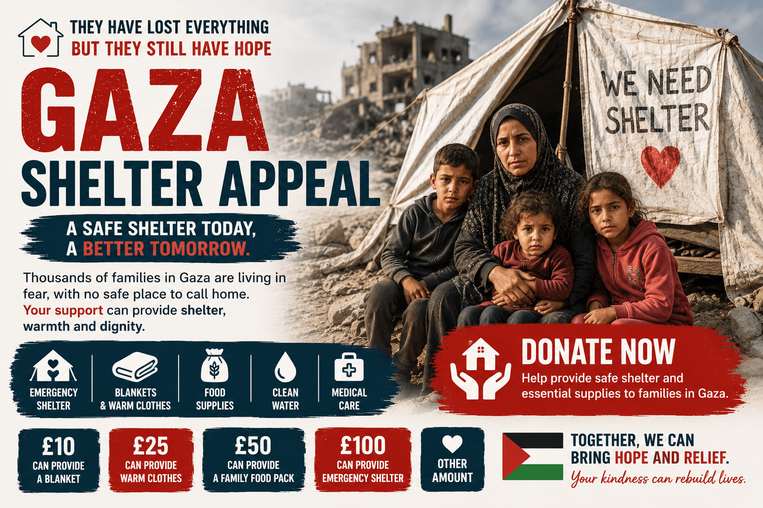 Gaza shelter appeal